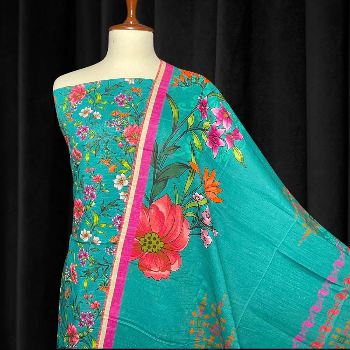 Soft Digital Printed Khaddar 3 Piece