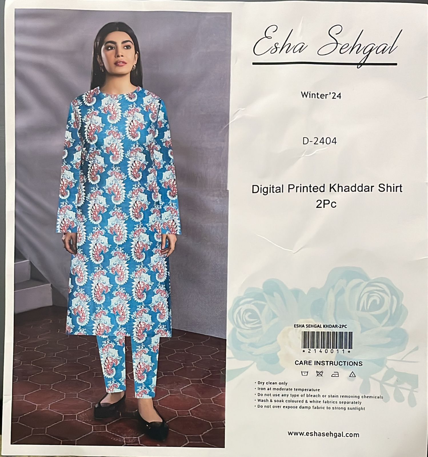 Digital Printed Khaddar 2 Piece Suit D4
