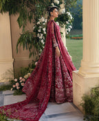 Elara – Maroon Enchanté Bridal Set