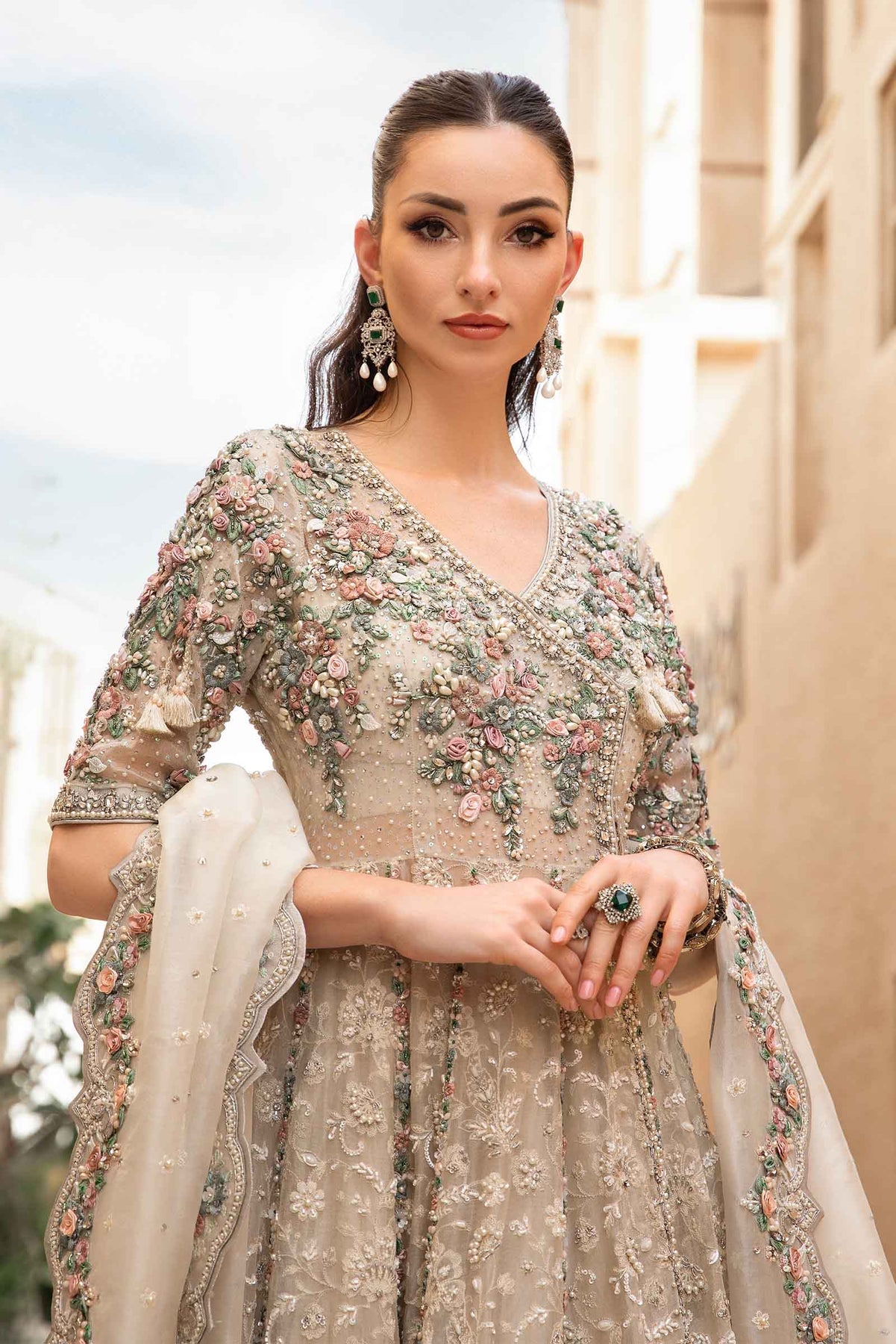 Maria.B – FX-862 (Silver Blush Organza)