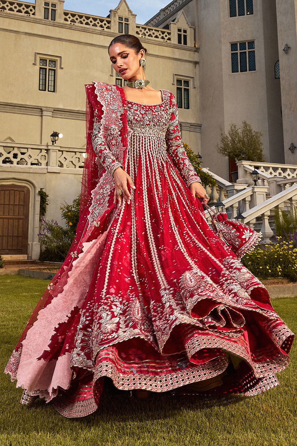Mehrunisa – Scarlet Majesty Bridal Outfit