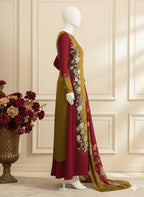 Double Shaded Premium Silk 3 Piece D9