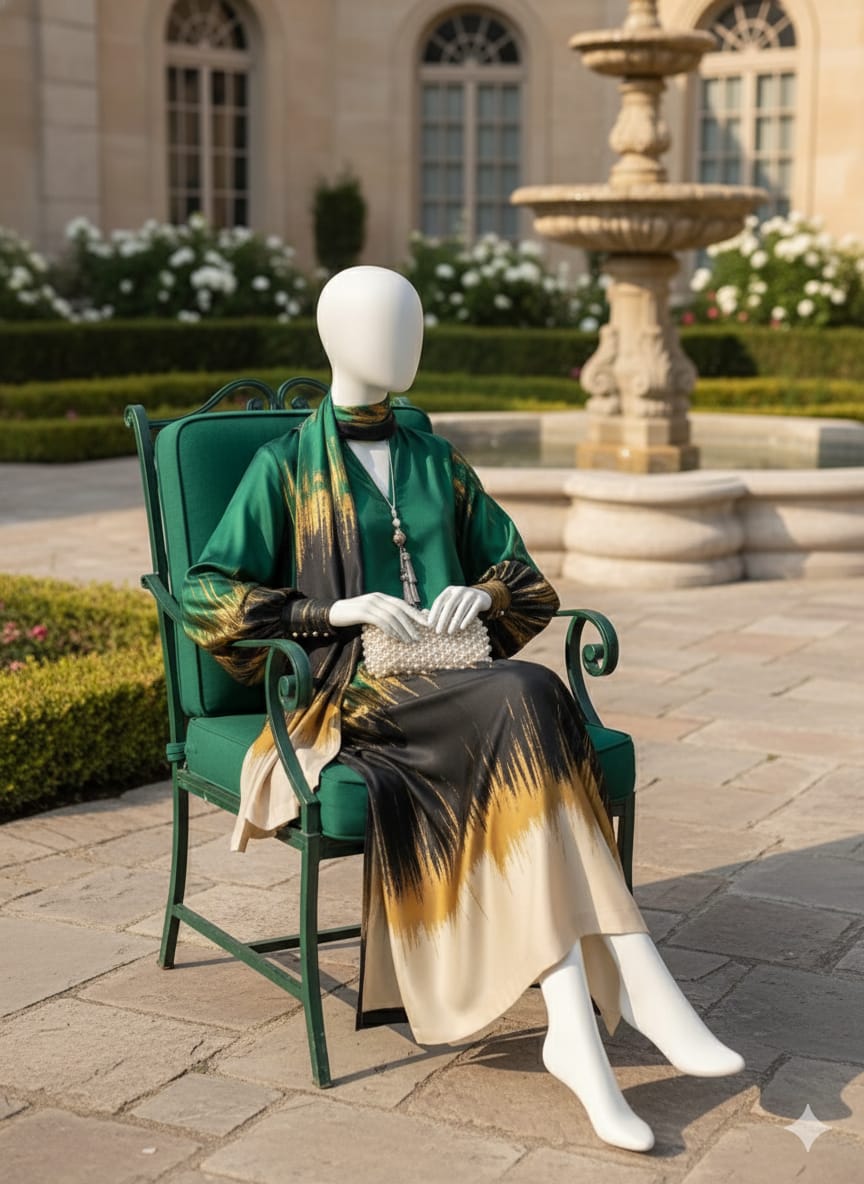 Double Shaded Premium Silk 3 Piece D8