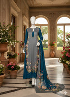 Double Shaded Premium Silk 3 Piece D3