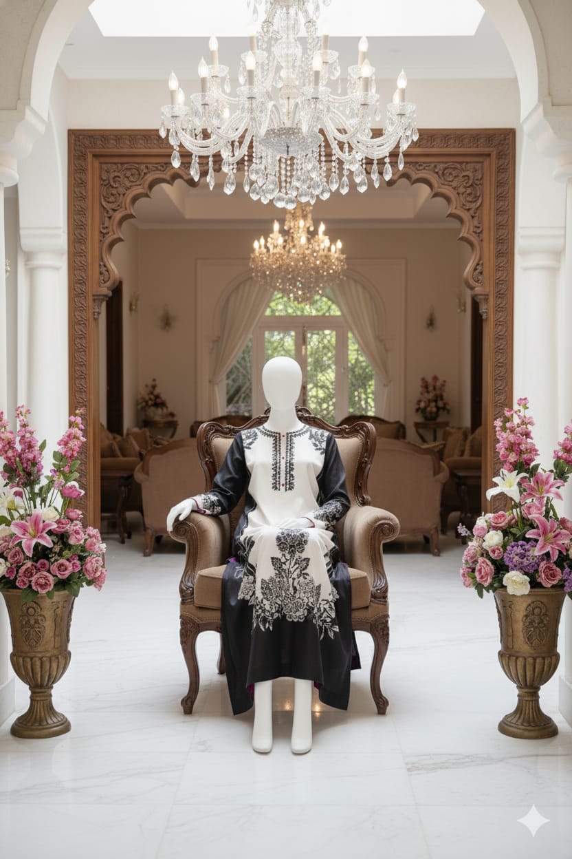 Double Shaded Premium Silk 3 Piece D2