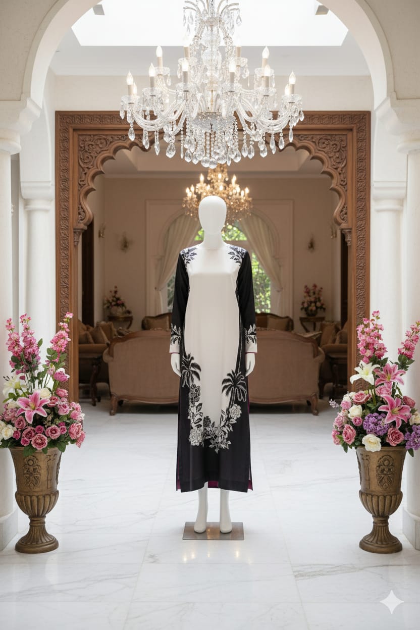 Double Shaded Premium Silk 3 Piece D2