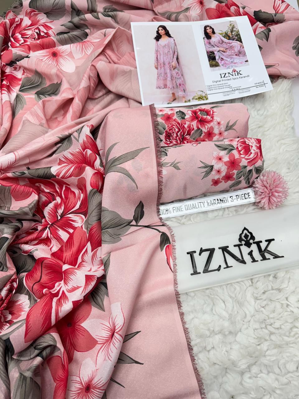 Digital Printed 3pc Karandi D7