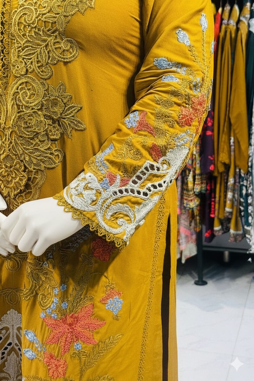 Stitched Luxury Lawn 3pc 5728