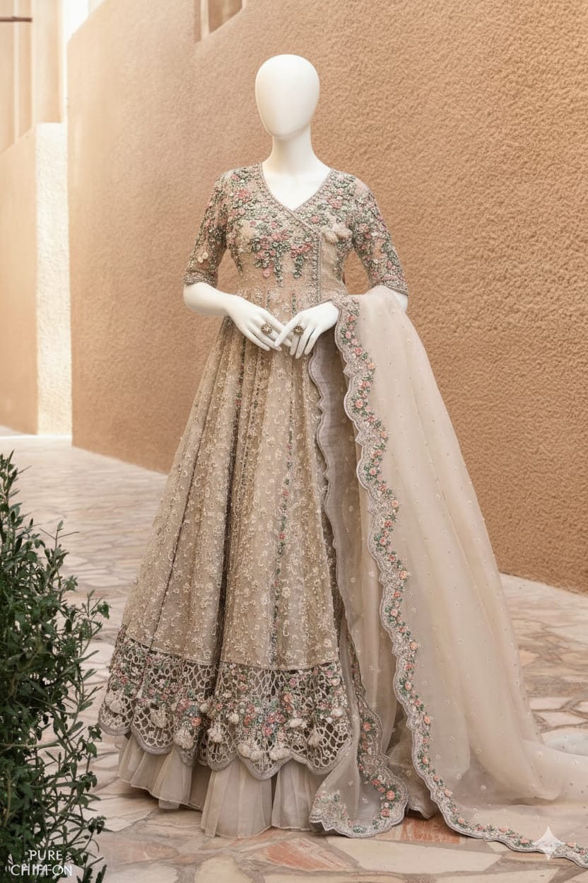 Maria.B – FX-862 (Silver Blush Organza)