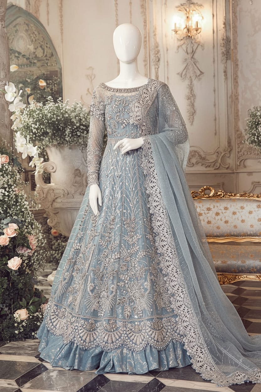 Amani – Celestial Teal Formal Outfit