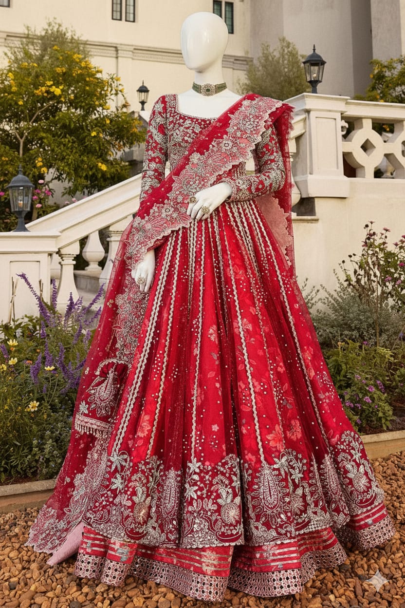 Mehrunisa – Scarlet Majesty Bridal Outfit