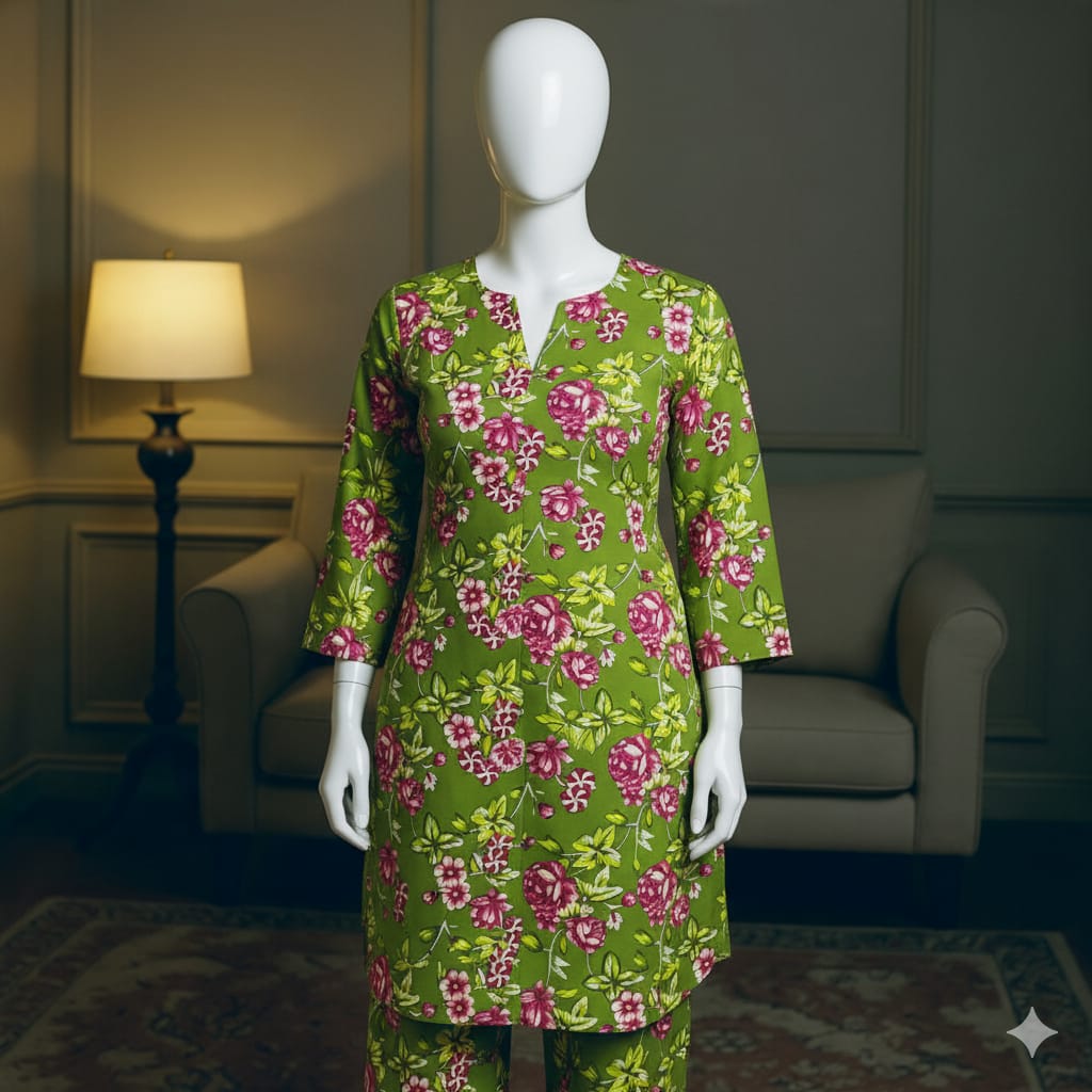 Digital Printed Khaddar 2 Piece Suit D8