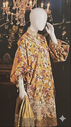 Digital Printed Khaddar 3 Piece Suit D2