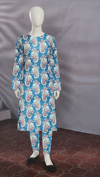 Digital Printed Khaddar 2 Piece Suit D4