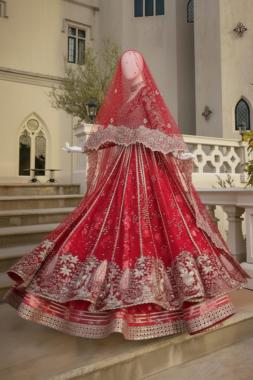 Mehrunisa – Scarlet Majesty Bridal Outfit