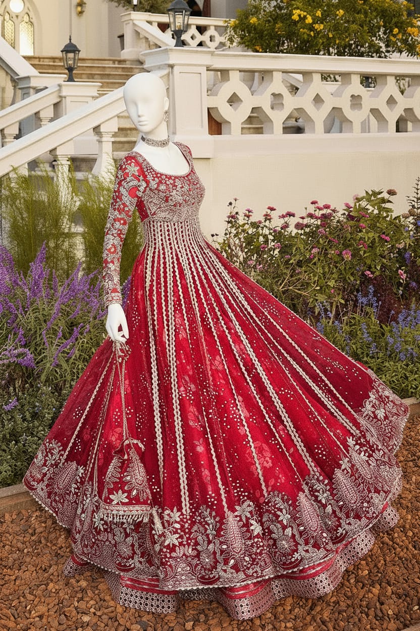 Mehrunisa – Scarlet Majesty Bridal Outfit