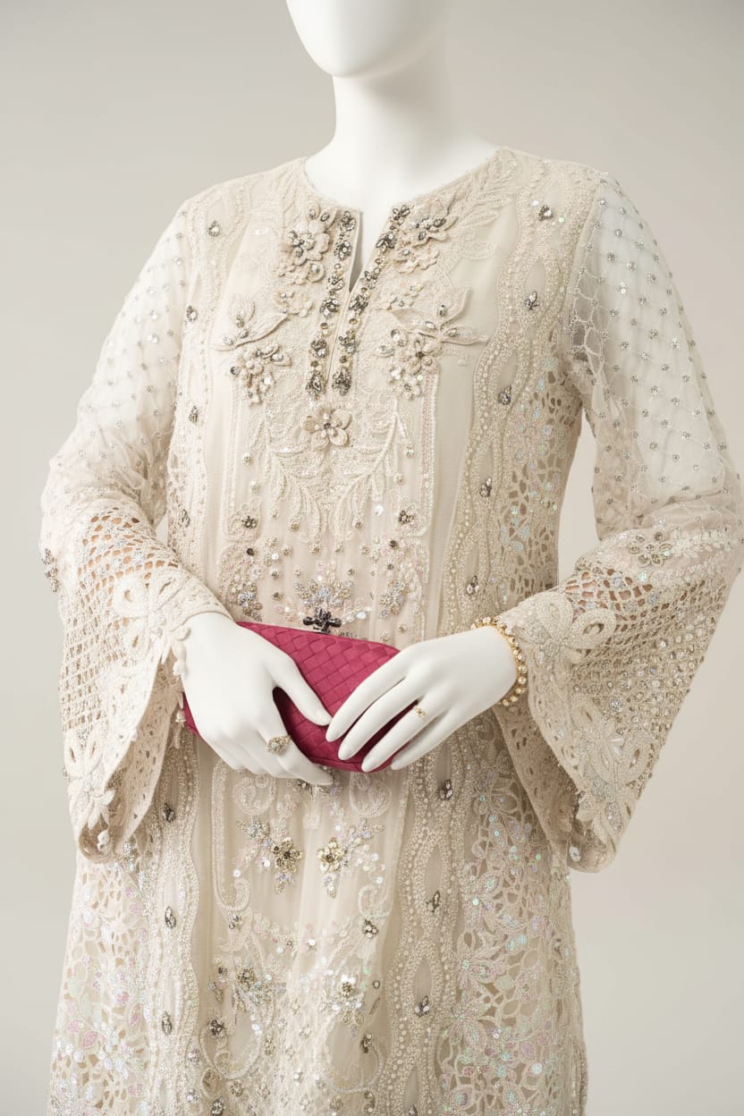 Noora – Ivory Charm Formal Set