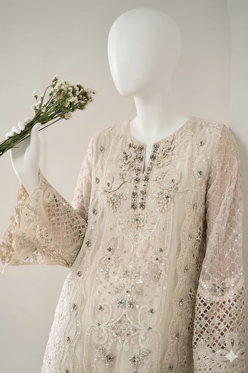 Noora – Ivory Charm Formal Set