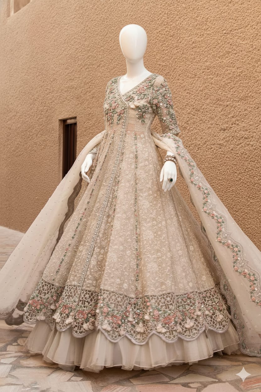 Maria.B – FX-862 (Silver Blush Organza)