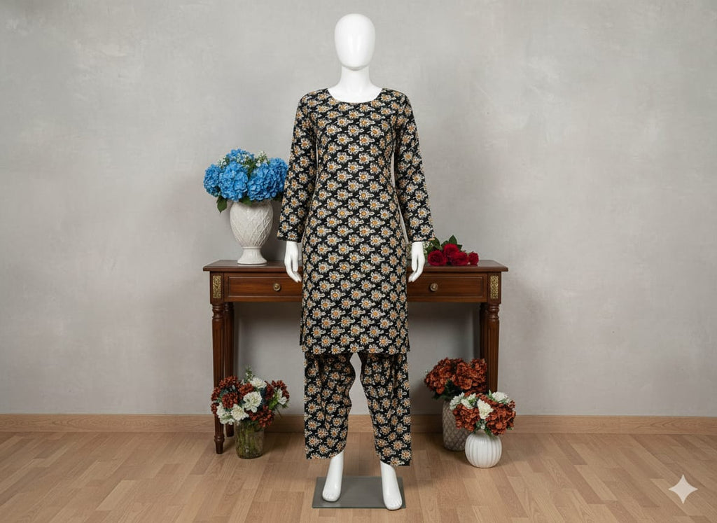 Digital Printed Khaddar 2 Piece Suit D11