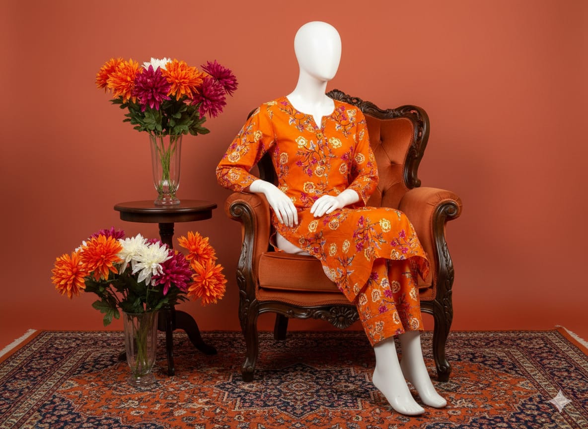 Digital Printed Khaddar 2 Piece Suit D10