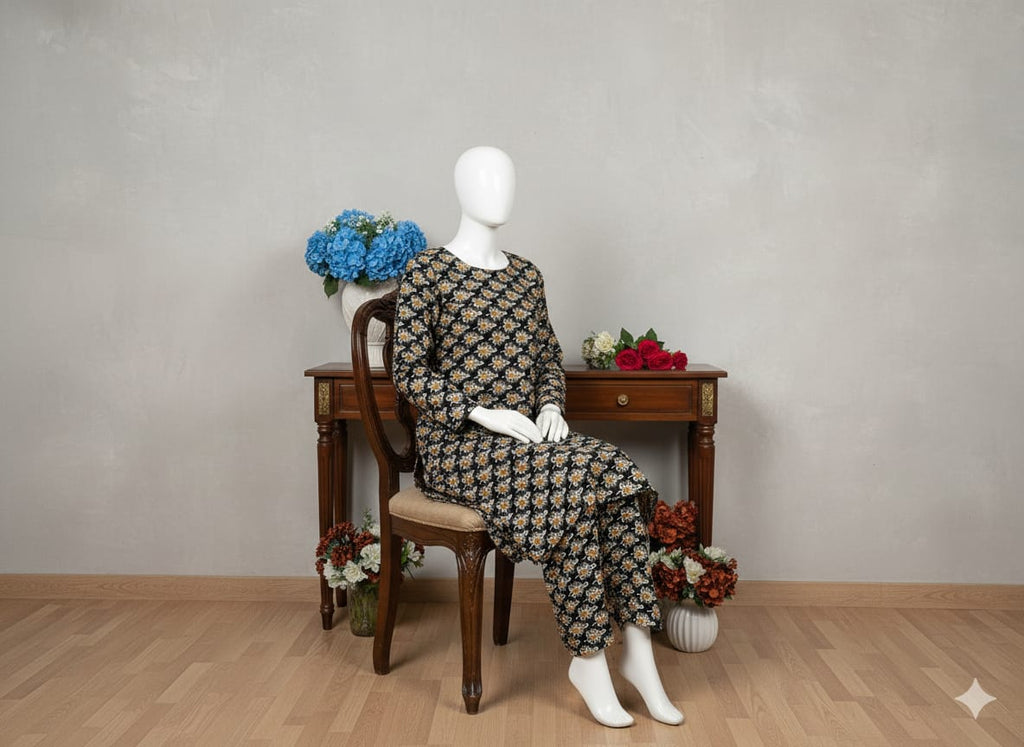 Digital Printed Khaddar 2 Piece Suit D11