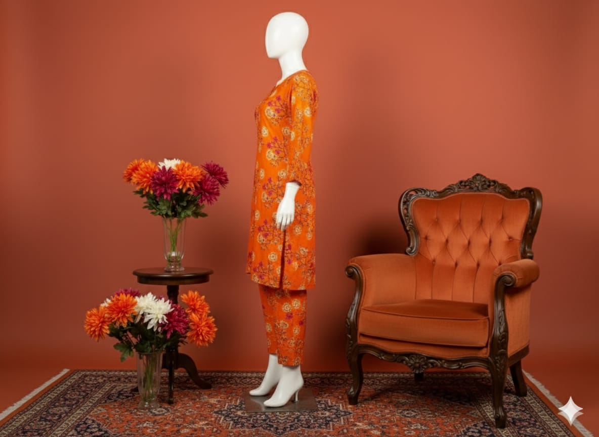 Digital Printed Khaddar 2 Piece Suit D10