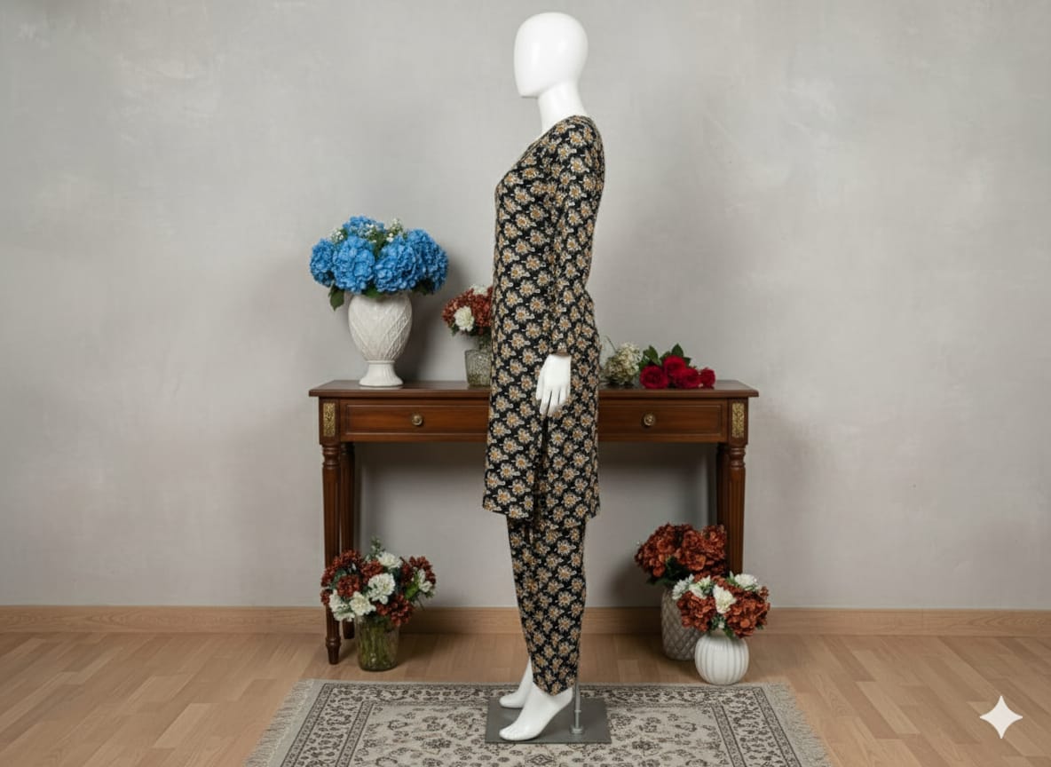 Digital Printed Khaddar 2 Piece Suit D11