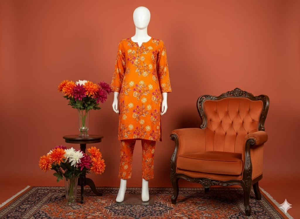 Digital Printed Khaddar 2 Piece Suit D10