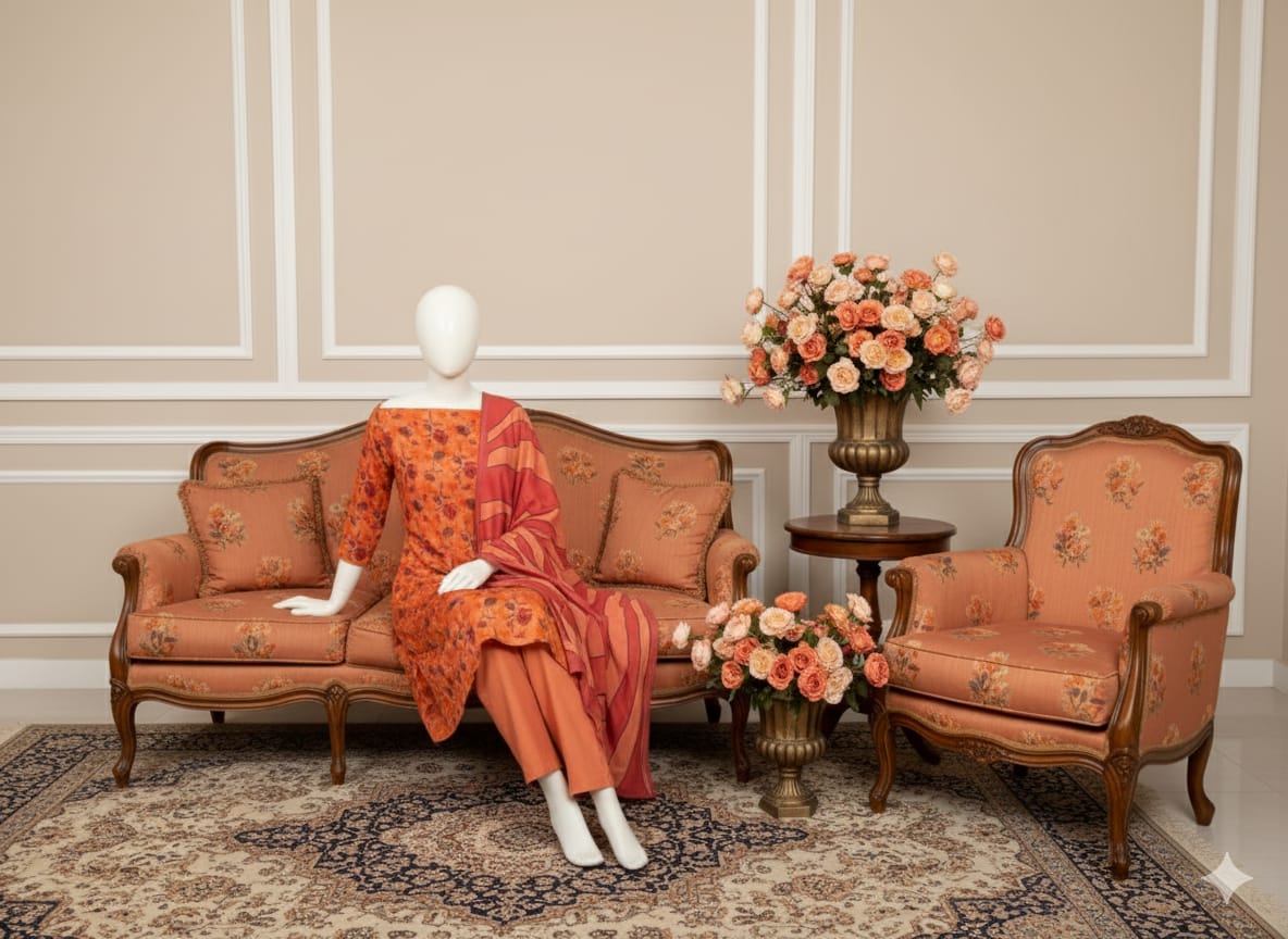 Bana Dora Linen 3-Piece Suit D3