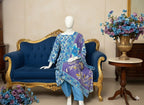 Unstitched Printed Linen 3 Piece Suit D1