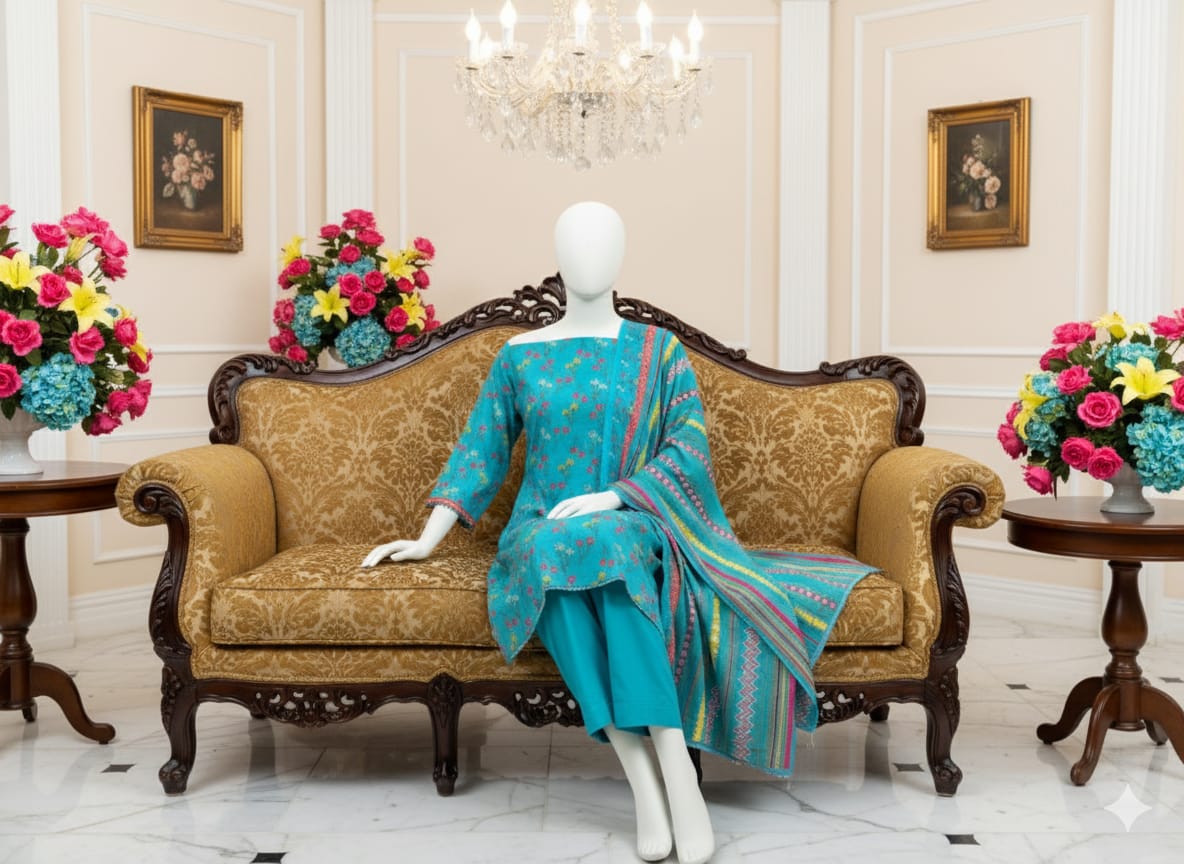 Bana Dora Linen 3-Piece Suit D1