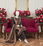 Digital Printed Khaddar 3 Piece Suit D1