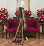 Digital Printed Khaddar 3 Piece Suit D1