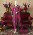 Digital Printed Khaddar 3 Piece Suit D5