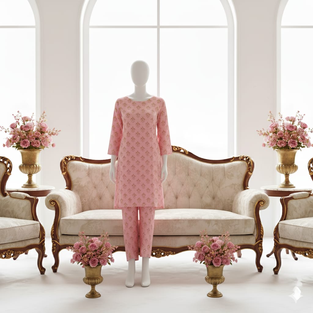 Digital Printed Khaddar 2 Piece Suit D7