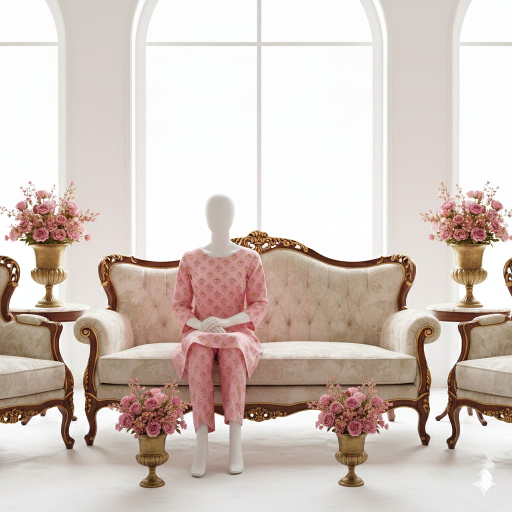 Digital Printed Khaddar 2 Piece Suit D7