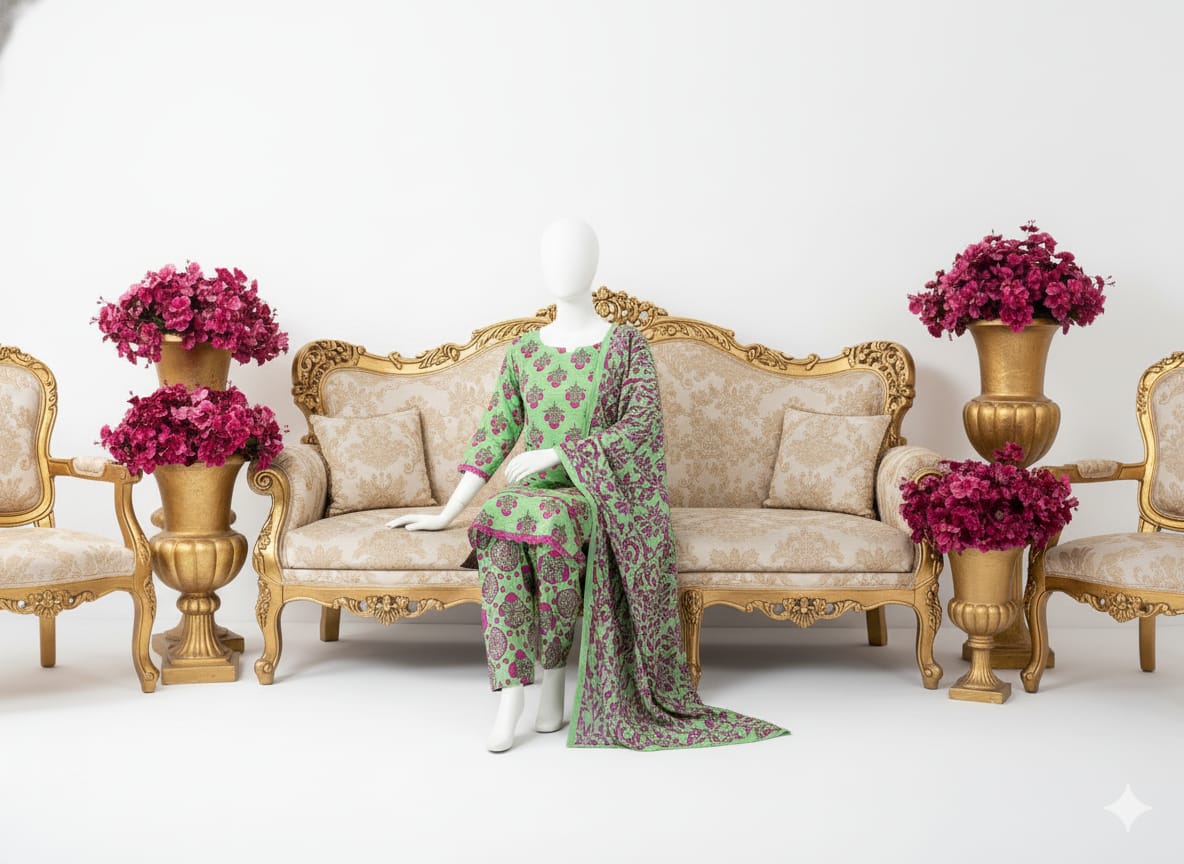 Bana Dora Linen 3-Piece Suit D2